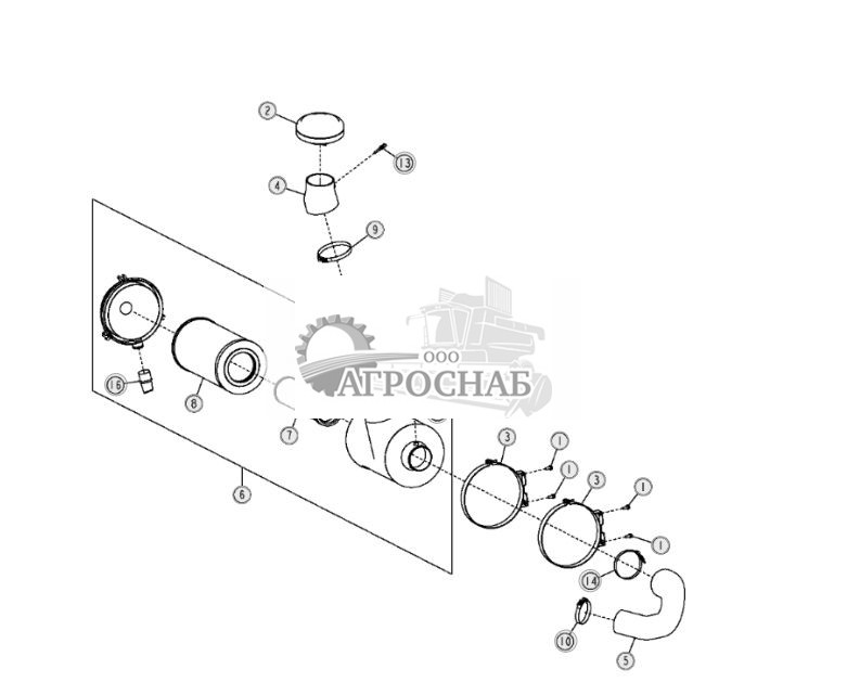 Воздухоочиститель (двигатель 6081HT006) - ST10575 244.jpg